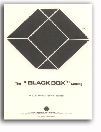 Black Boxin ensimmäinen tuoteluettelo vuodelta 1977